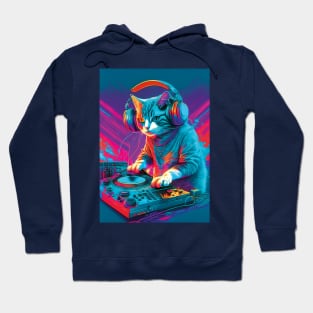 DJ Cat party Hoodie